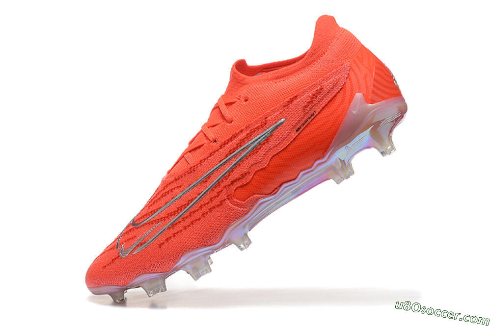 Nike Phantom GX Elite FG Firm Ground Soccer Cleats - Red/Silver 8