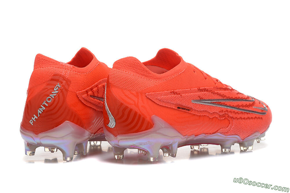 Nike Phantom GX Elite FG Firm Ground Soccer Cleats - Red/Silver 9