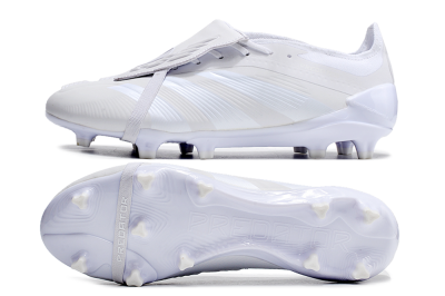 Adidas Predator Elite Foldover Tongue FG Firm Ground Soccer Cleats - White/Beige