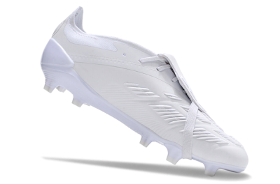 Adidas Predator Elite Foldover Tongue FG Firm Ground Soccer Cleats - White/Beige