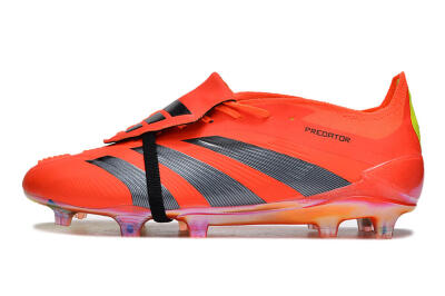 Adidas Predator Elite Foldover Tongue FG Firm Ground Soccer Cleats - Red/Black/Yellow