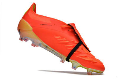 Adidas Predator Elite Foldover Tongue FG Firm Ground Soccer Cleats - Red/Black/Yellow