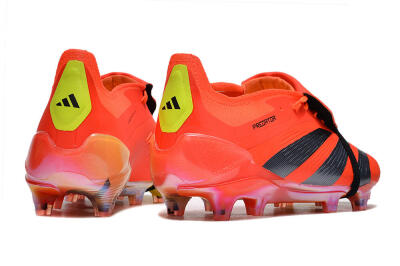 Adidas Predator Elite Foldover Tongue FG Firm Ground Soccer Cleats - Red/Black/Yellow