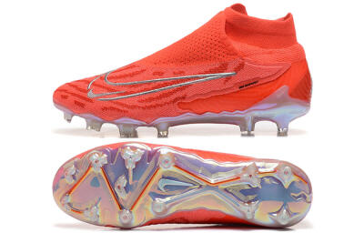 Nike Phantom GX DF Elite FG Firm Ground Soccer Cleats - Red/Silver