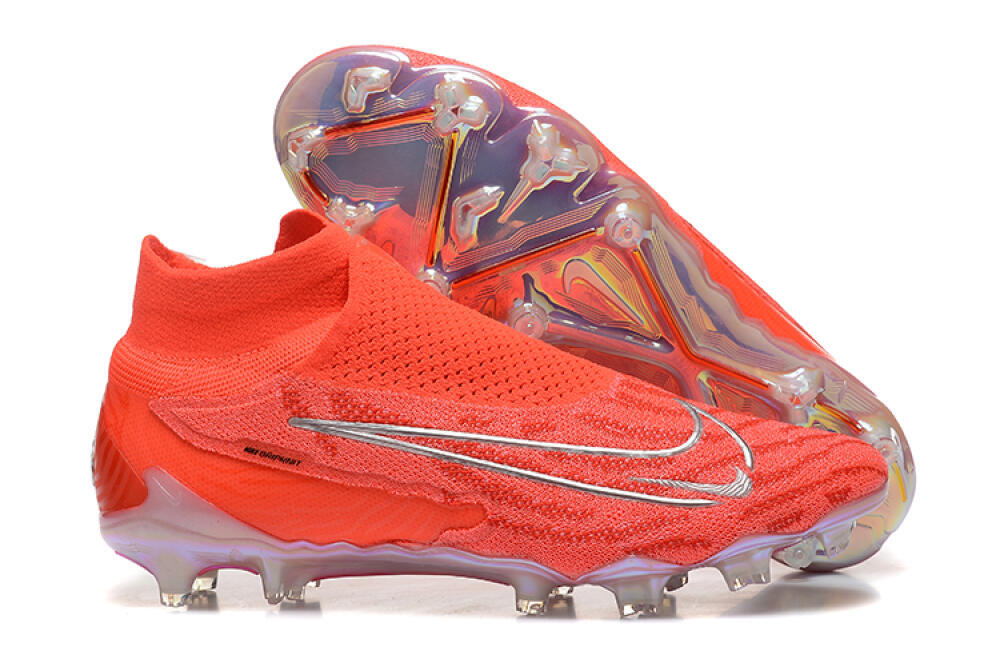 Nike Phantom GX DF Elite FG Firm Ground Soccer Cleats - Red/Silver 1