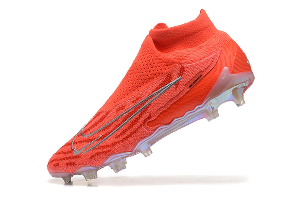 Nike Phantom GX DF Elite FG Firm Ground Soccer Cleats - Red/Silver 8
