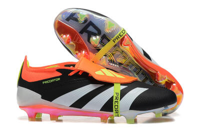 Adidas Predator Elite Foldover Tongue FG Firm Ground Soccer Cleats - White/Black/Red