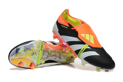 Adidas Predator Elite Foldover Tongue FG Firm Ground Soccer Cleats - White/Black/Red