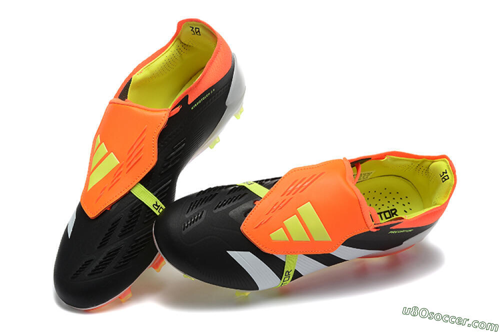 Adidas Predator Elite Foldover Tongue FG Firm Ground Soccer Cleats - White/Black/Red 6