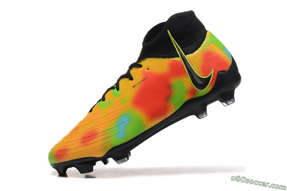 Nike Phantom Luna Elite NU FG Firm Ground Soccer Cleats - Black/Rainbow 8