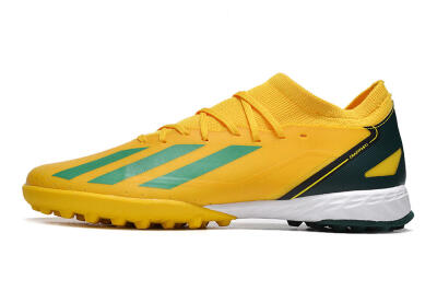 Adidas X Crazyfast.3 TF Artificial Turf Soccer Shoes - Yellow/Blue/White