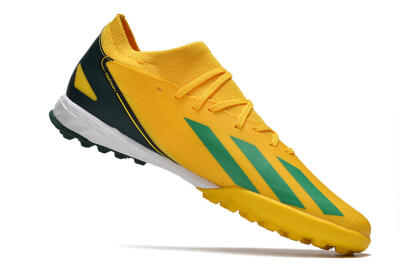 Adidas X Crazyfast.3 TF Artificial Turf Soccer Shoes - Yellow/Blue/White