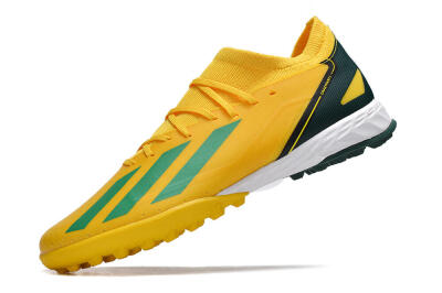 Adidas X Crazyfast.3 TF Artificial Turf Soccer Shoes - Yellow/Blue/White