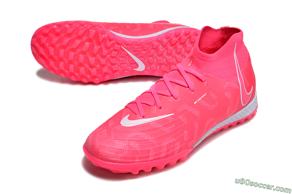 Nike Phantom Luna Elite NU TF Artificial Turf Soccer Shoes - Pink/White 3