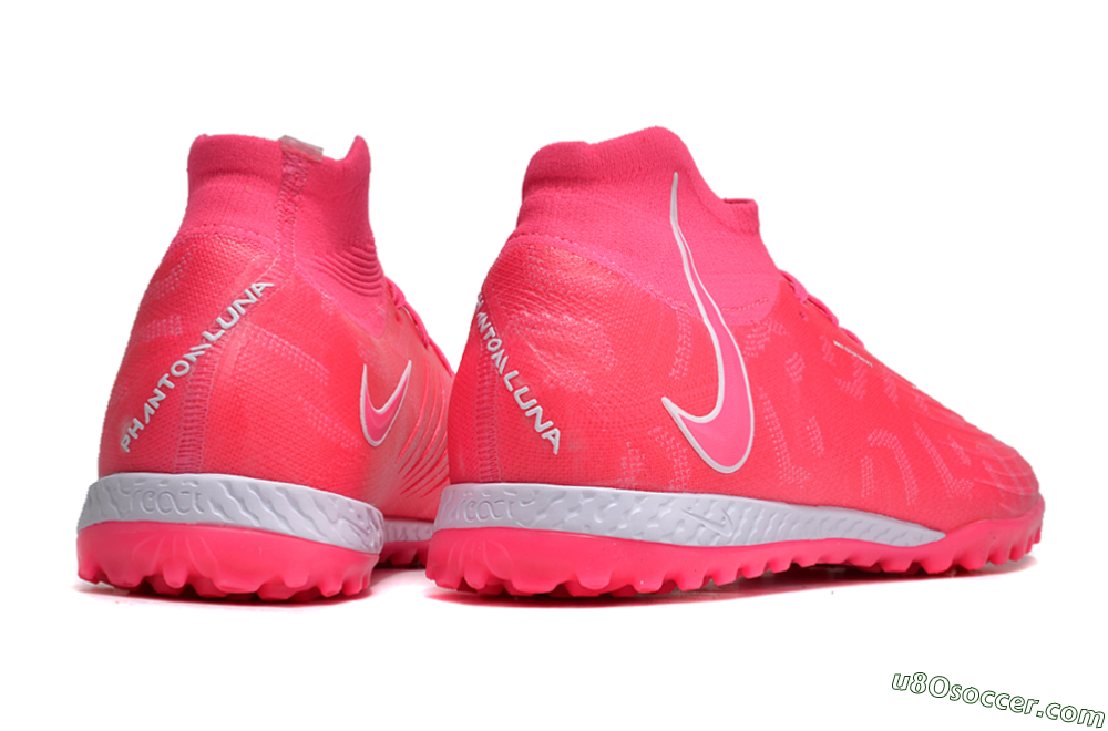 Nike Phantom Luna Elite NU TF Artificial Turf Soccer Shoes - Pink/White 6