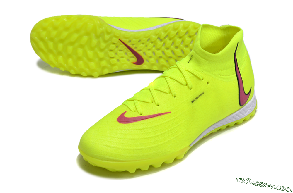 Nike Phantom Luna Elite NU TF Artificial Turf Soccer Shoes - Yellow/Red/White 3