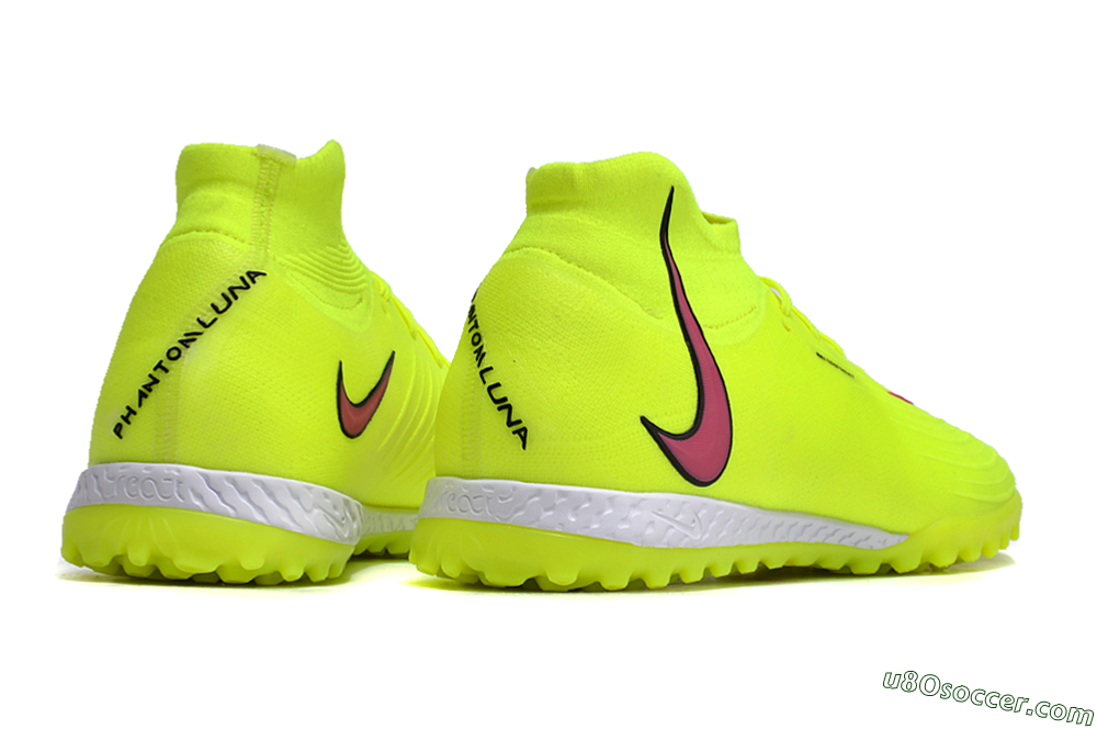Nike Phantom Luna Elite NU TF Artificial Turf Soccer Shoes - Yellow/Red/White 6
