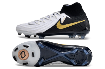 Nike Phantom Luna Elite NU FG Firm Ground Soccer Cleats - White/Black/Gold