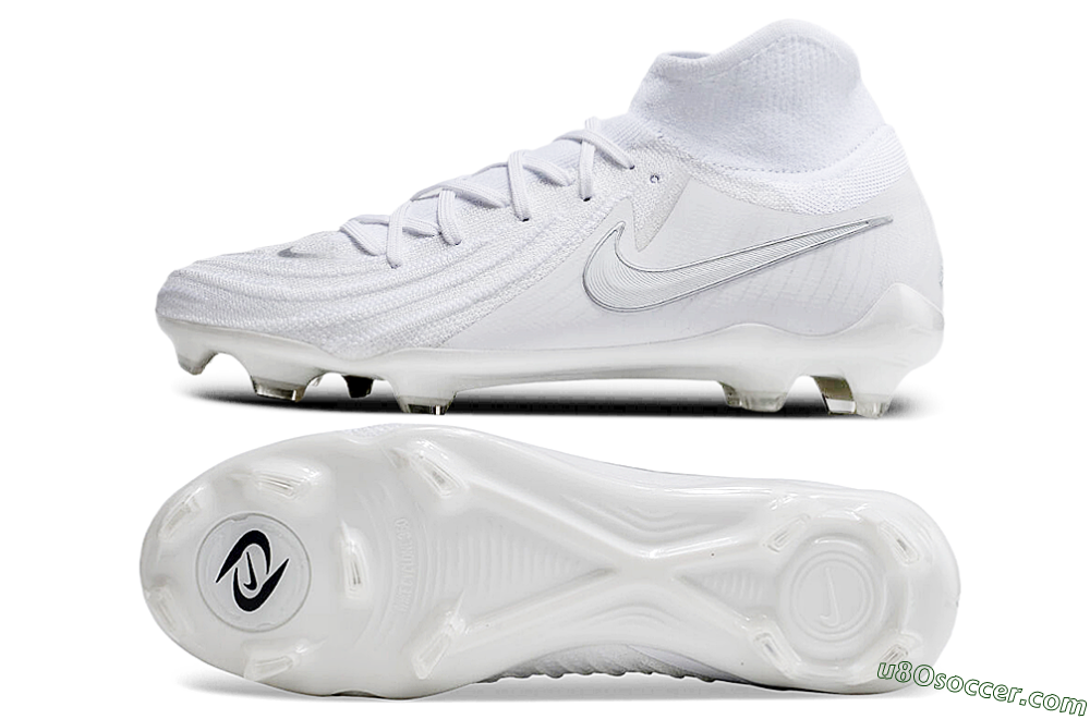 Nike Phantom Luna Elite NU FG Firm Ground Soccer Cleats - White/Silver 0