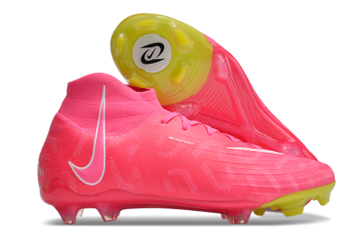 Nike Phantom Luna Elite NU FG Firm Ground Soccer Cleats - Pink/White/Yellow
