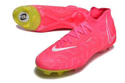Nike Phantom Luna Elite NU FG Firm Ground Soccer Cleats - Pink/White/Yellow