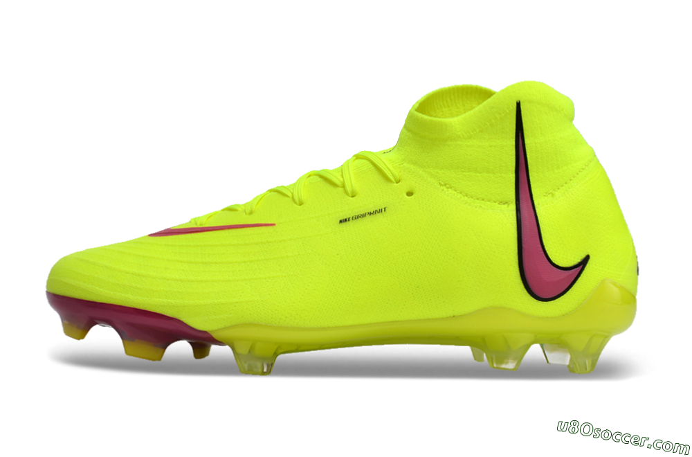 Nike Phantom Luna Elite NU FG Firm Ground Soccer Cleats - Yellow/Red/Black 2