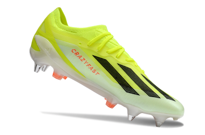 Adidas X Crazyfast.1 SG Soft Ground Soccer Cleats - Yellow/Black/Red