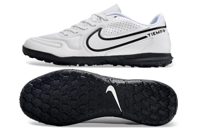 Nike Tiempo Legend 9 Club TF Artificial Turf Soccer Shoes - White/Black