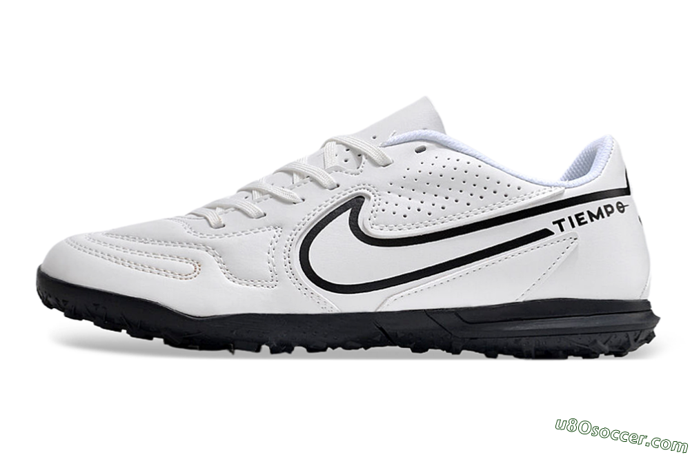 Nike Tiempo Legend 9 Club TF Artificial Turf Soccer Shoes - White/Black 2