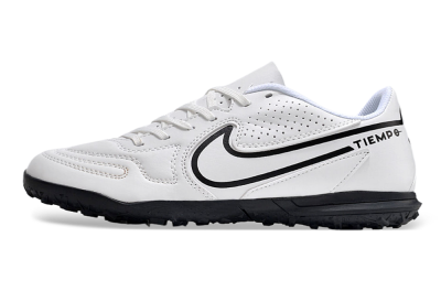 Nike Tiempo Legend 9 Club TF Artificial Turf Soccer Shoes - White/Black