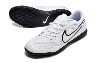 Nike Tiempo Legend 9 Club TF Artificial Turf Soccer Shoes - White/Black