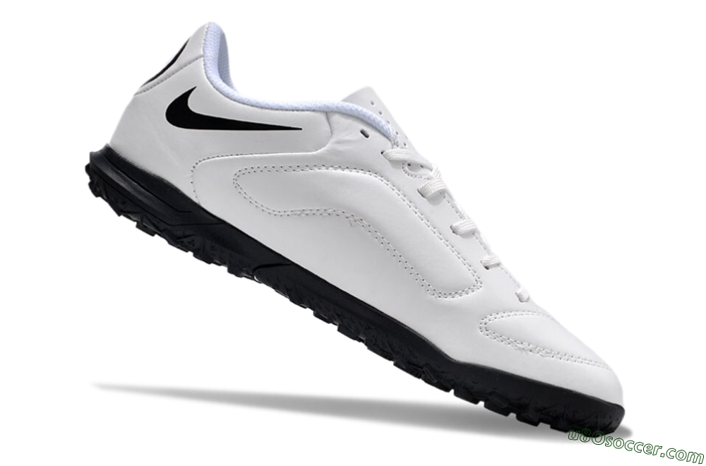 Nike Tiempo Legend 9 Club TF Artificial Turf Soccer Shoes - White/Black 4