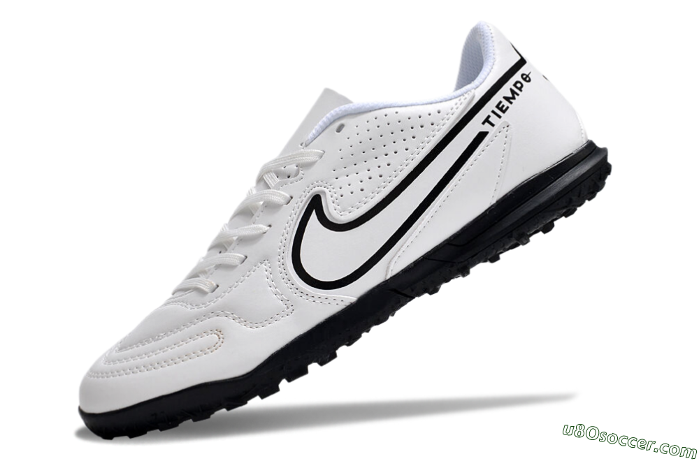 Nike Tiempo Legend 9 Club TF Artificial Turf Soccer Shoes - White/Black 5