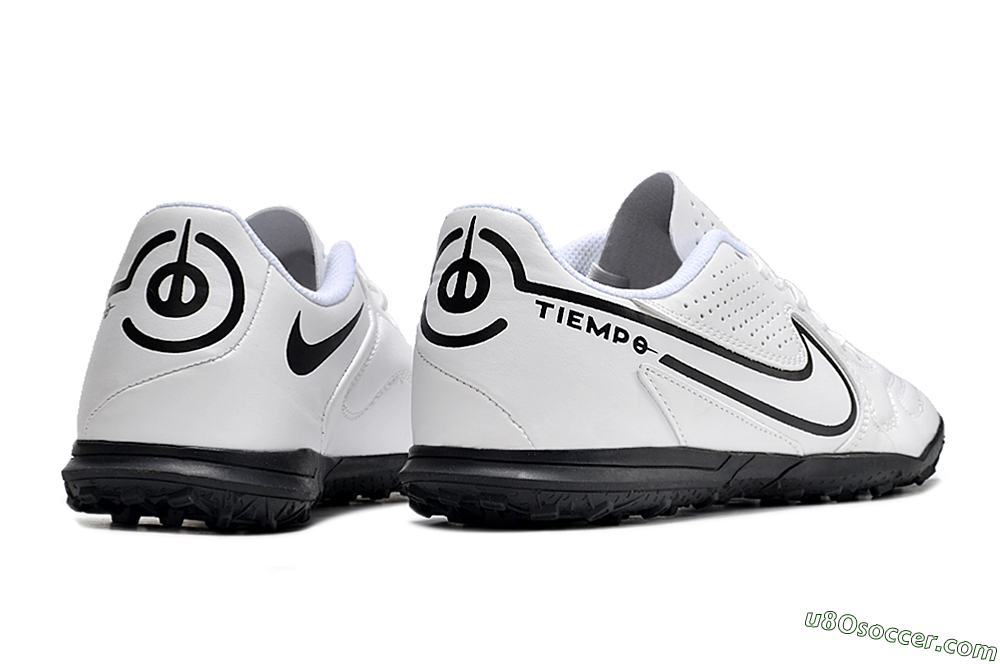 Nike Tiempo Legend 9 Club TF Artificial Turf Soccer Shoes - White/Black 6