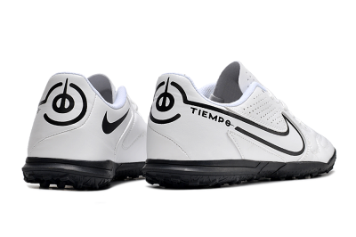 Nike Tiempo Legend 9 Club TF Artificial Turf Soccer Shoes - White/Black