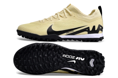 Nike Air Zoom Mercurial Vapor 15 Pro TF Artificial Turf Soccer Shoes - Beige/Black/White