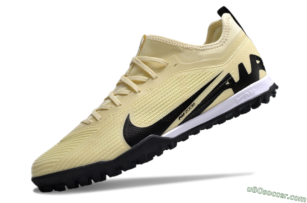 Nike Air Zoom Mercurial Vapor 15 Pro TF Artificial Turf Soccer Shoes - Beige/Black/White 5