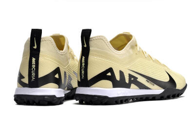 Nike Air Zoom Mercurial Vapor 15 Pro TF Artificial Turf Soccer Shoes - Beige/Black/White