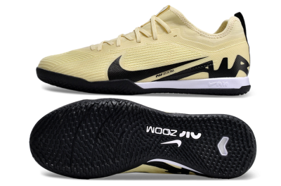 Nike Air Zoom Mercurial Vapor 15 Pro IC Indoor & Futsal Soccer Shoes - Beige/Black/White