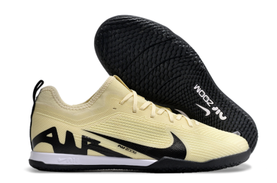 Nike Air Zoom Mercurial Vapor 15 Pro IC Indoor & Futsal Soccer Shoes - Beige/Black/White