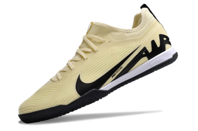 Nike Air Zoom Mercurial Vapor 15 Pro IC Indoor & Futsal Soccer Shoes - Beige/Black/White