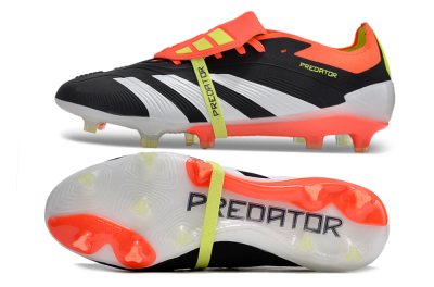 Adidas Predator Elite Foldover Tongue FG Firm Ground Soccer Cleats - Black/White/Red