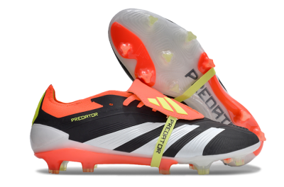 Adidas Predator Elite Foldover Tongue FG Firm Ground Soccer Cleats - Black/White/Red