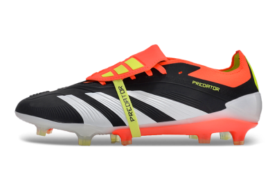 Adidas Predator Elite Foldover Tongue FG Firm Ground Soccer Cleats - Black/White/Red