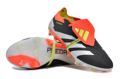 Adidas Predator Elite Foldover Tongue FG Firm Ground Soccer Cleats - Black/White/Red