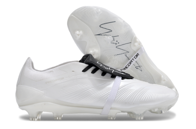 Adidas Predator Elite Foldover Tongue FG Firm Ground Soccer Cleats - White/Black