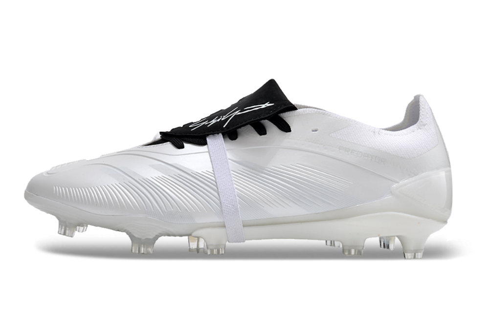 Adidas Predator Elite Foldover Tongue FG Firm Ground Soccer Cleats - White/Black 2