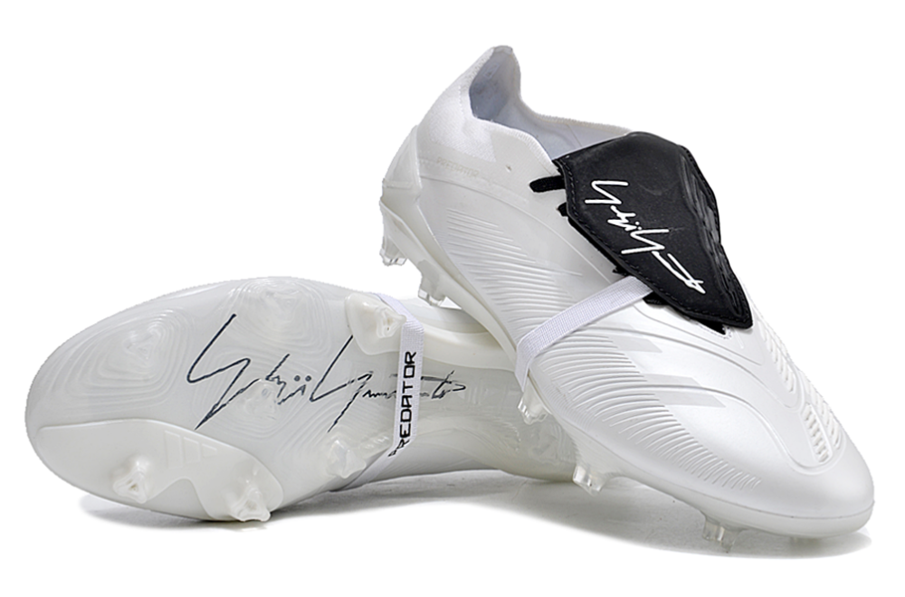 Adidas Predator Elite Foldover Tongue FG Firm Ground Soccer Cleats - White/Black 3