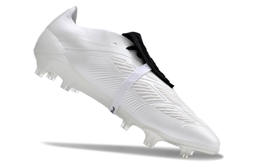 Adidas Predator Elite Foldover Tongue FG Firm Ground Soccer Cleats - White/Black 4