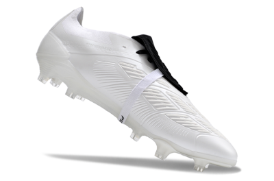 Adidas Predator Elite Foldover Tongue FG Firm Ground Soccer Cleats - White/Black